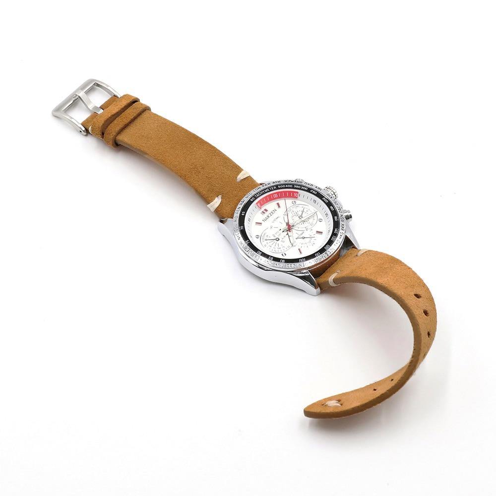 Classic Suede Leather Quick Release Watchstrap - watchband.direct