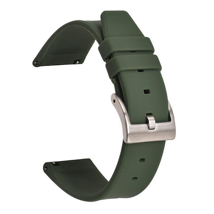 Silicone Rubber Watch Strap with Quick-Release - watchband.direct