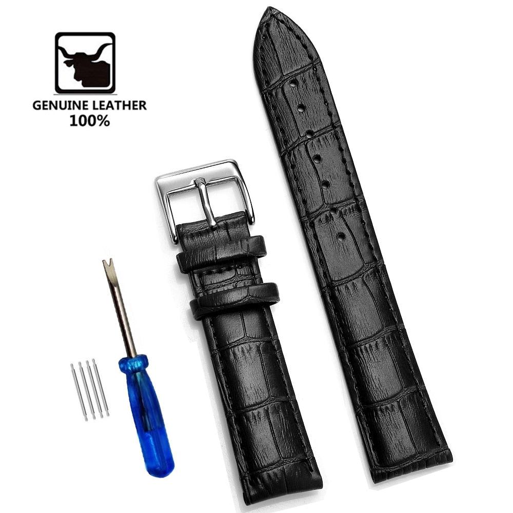 Comfortable Cowhide Genuine Leather Watch Strap - watchband.direct