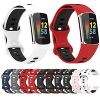 Thumbnail for Adjustable Soft Silicone Replacement Band for Fitbit Charge 5 - watchband.direct