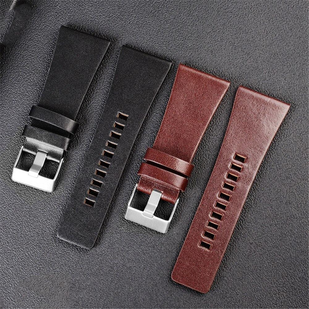 Retro Genuine Leather Wrist Band for Diesel - watchband.direct