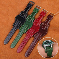 Thumbnail for Genuine Vintage Leather Bund Strap - watchband.direct