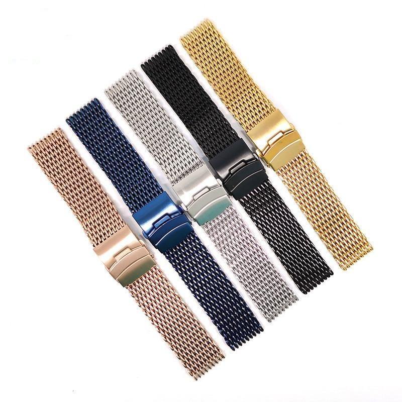 Milanese Mesh Strap with Folding Buckle - watchband.direct
