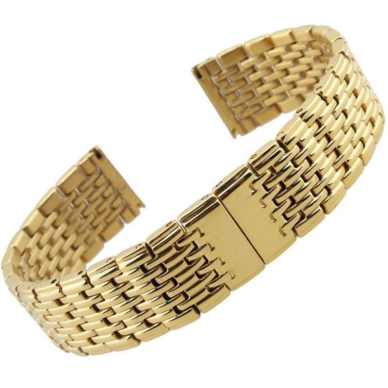 9-beads Solid Stainless Steel Watch Band - watchband.direct