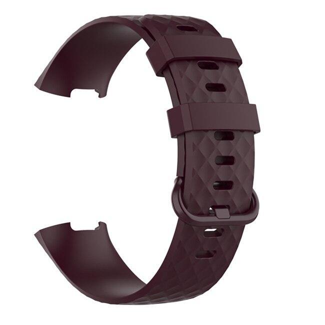 Silicone Diamond strap for Fitbit Charge 3 / 4 - watchband.direct