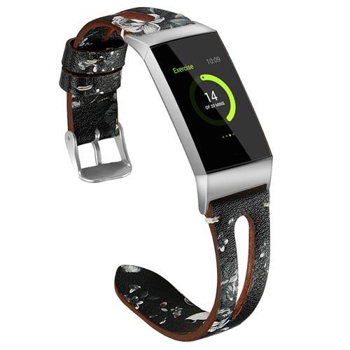 Fashion Leather Strap for Fitbit Charge 3 / 4 - watchband.direct
