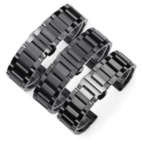 Thumbnail for Curved Stainless Steel Watchband with Butterfly Buckle - watchband.direct