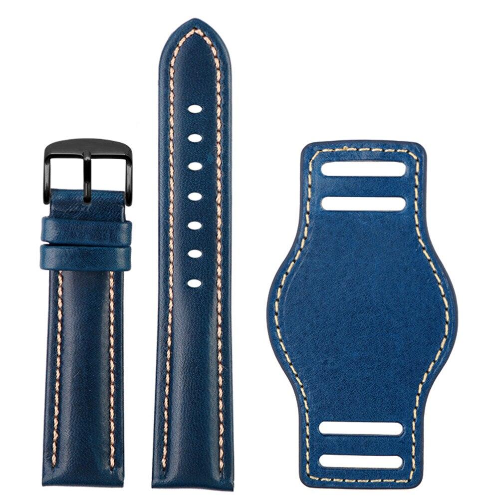 Genuine Vintage Leather Bund Strap - watchband.direct