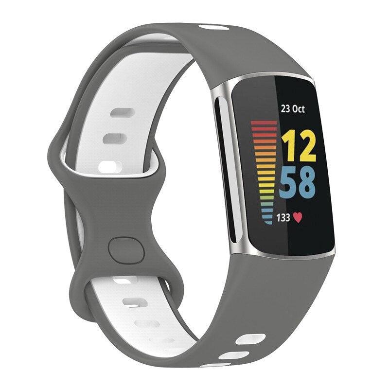 Adjustable Soft Silicone Replacement Band for Fitbit Charge 5 - watchband.direct