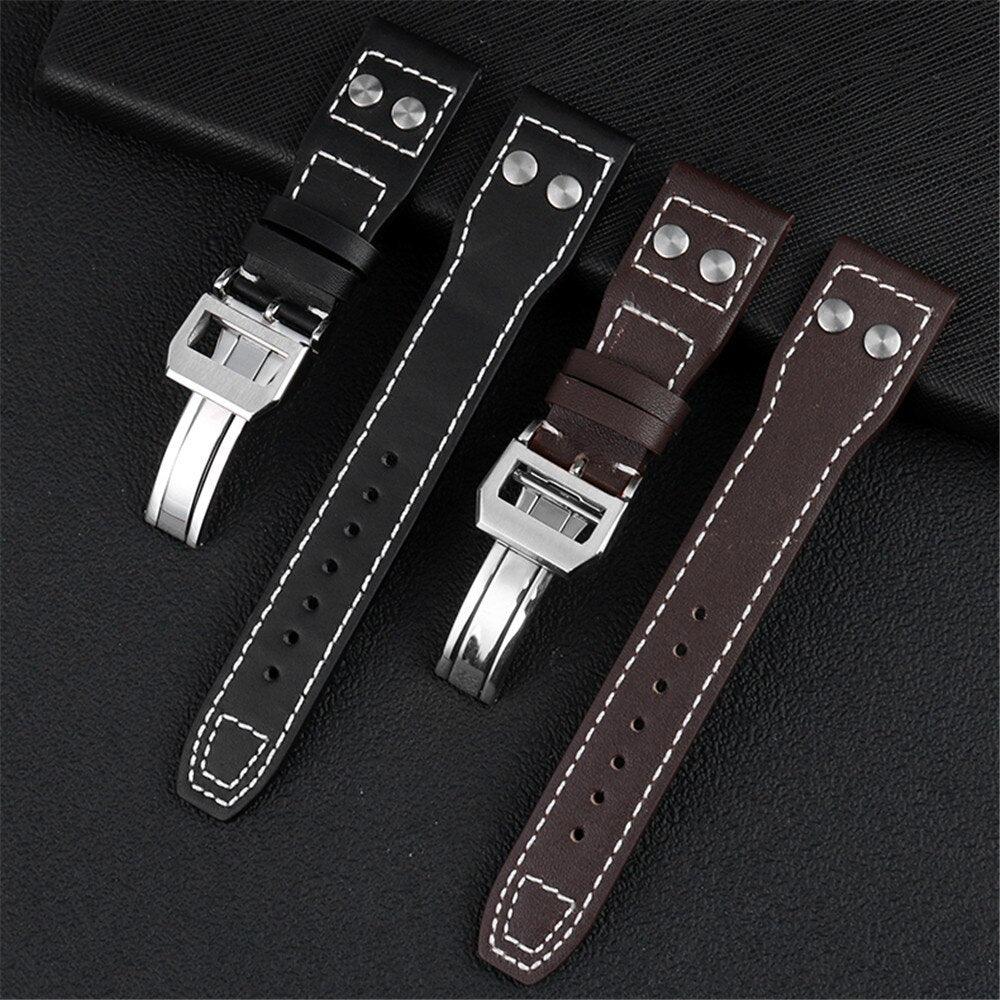 Calfskin Leather Watch Band for IWC - watchband.direct
