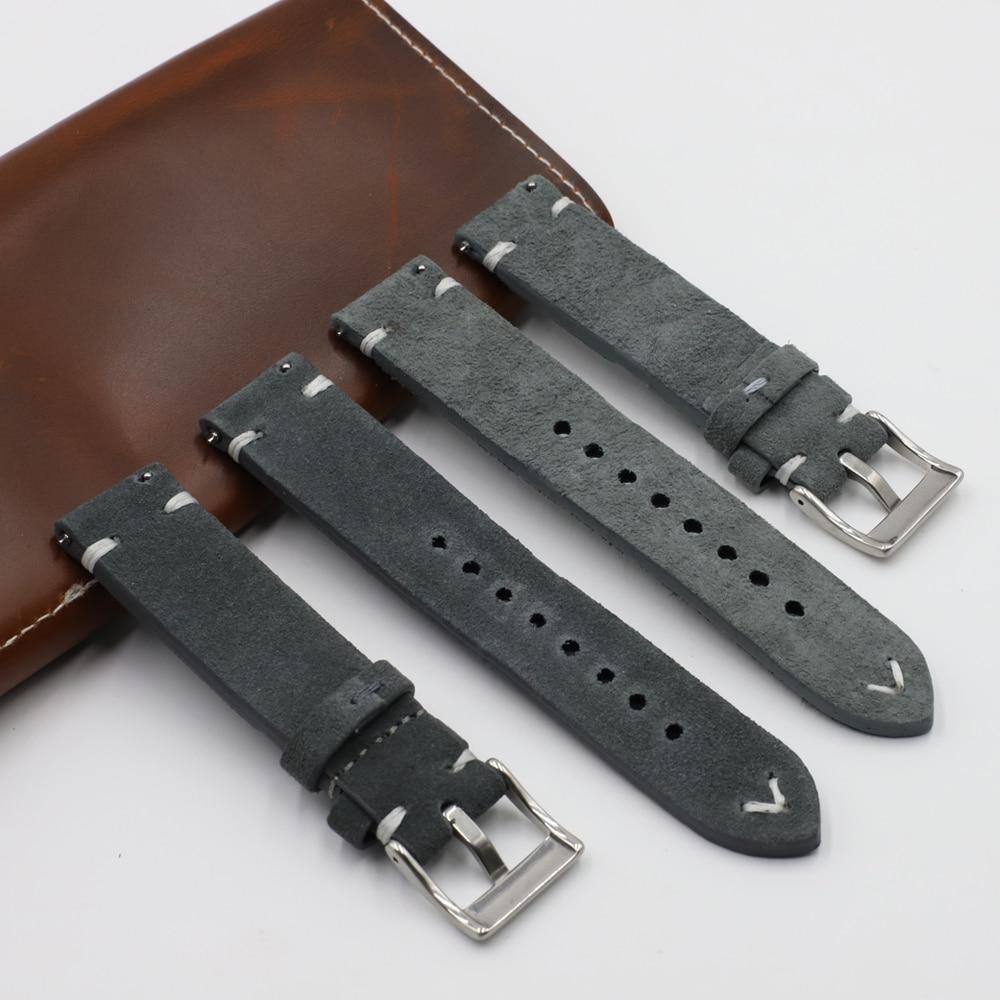 Classic Suede Leather Quick Release Watchstrap - watchband.direct