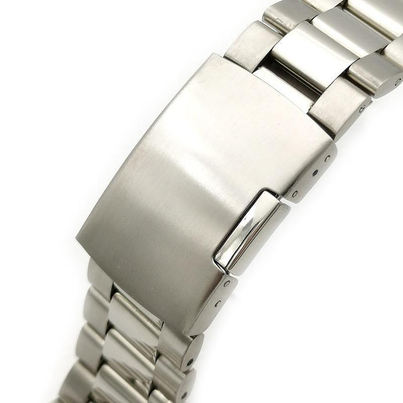 Classic Oyster Stainless Steel Flip Lock Buckle Strap - watchband.direct