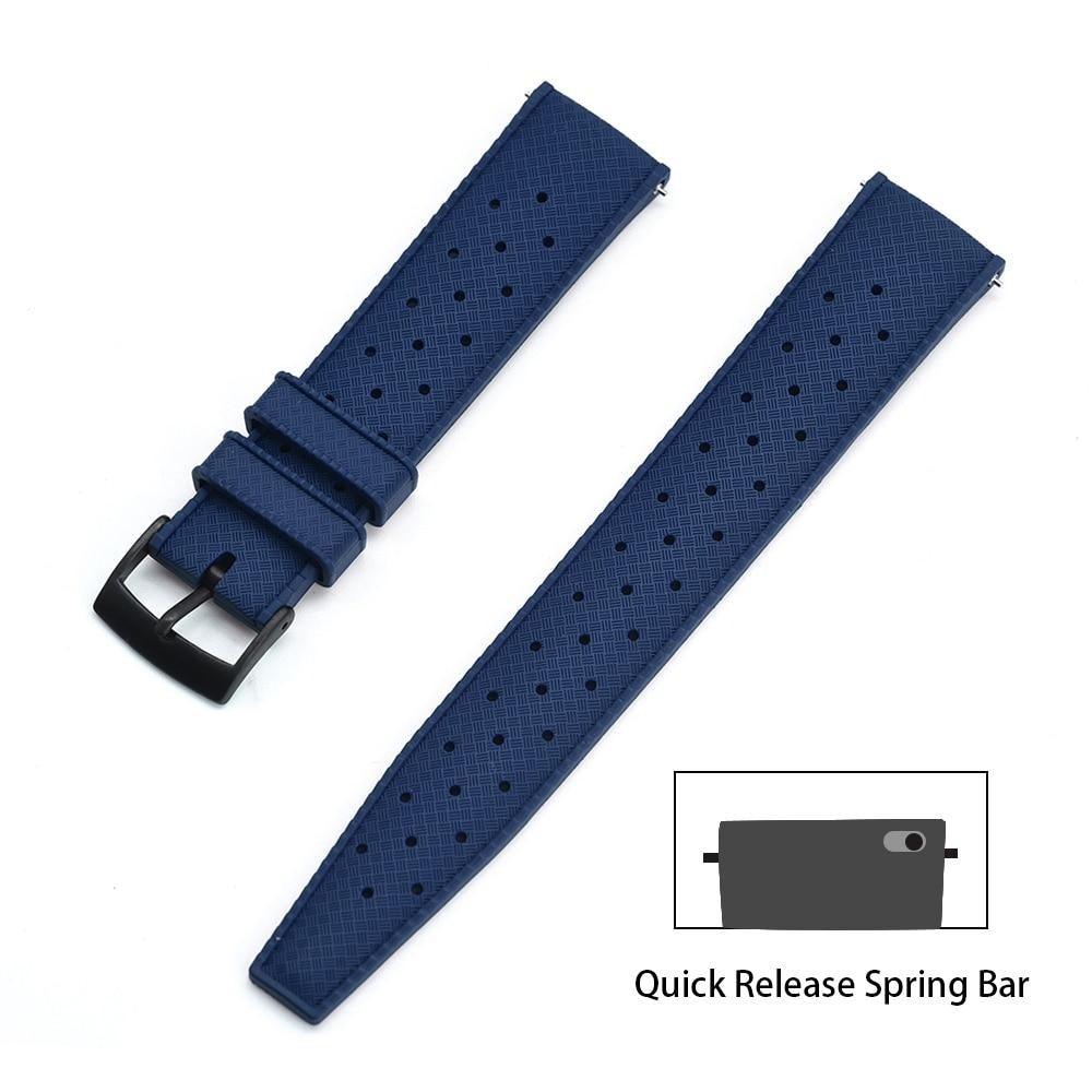 Premium-Grade Tropic Rubber Watch Strap with Quick-Release - watchband.direct
