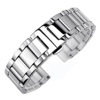 Thumbnail for Curved Stainless Steel Watchband with Butterfly Buckle - watchband.direct