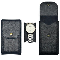 Thumbnail for Genuine Leather Watch Case Lichee Pattern - watchband.direct