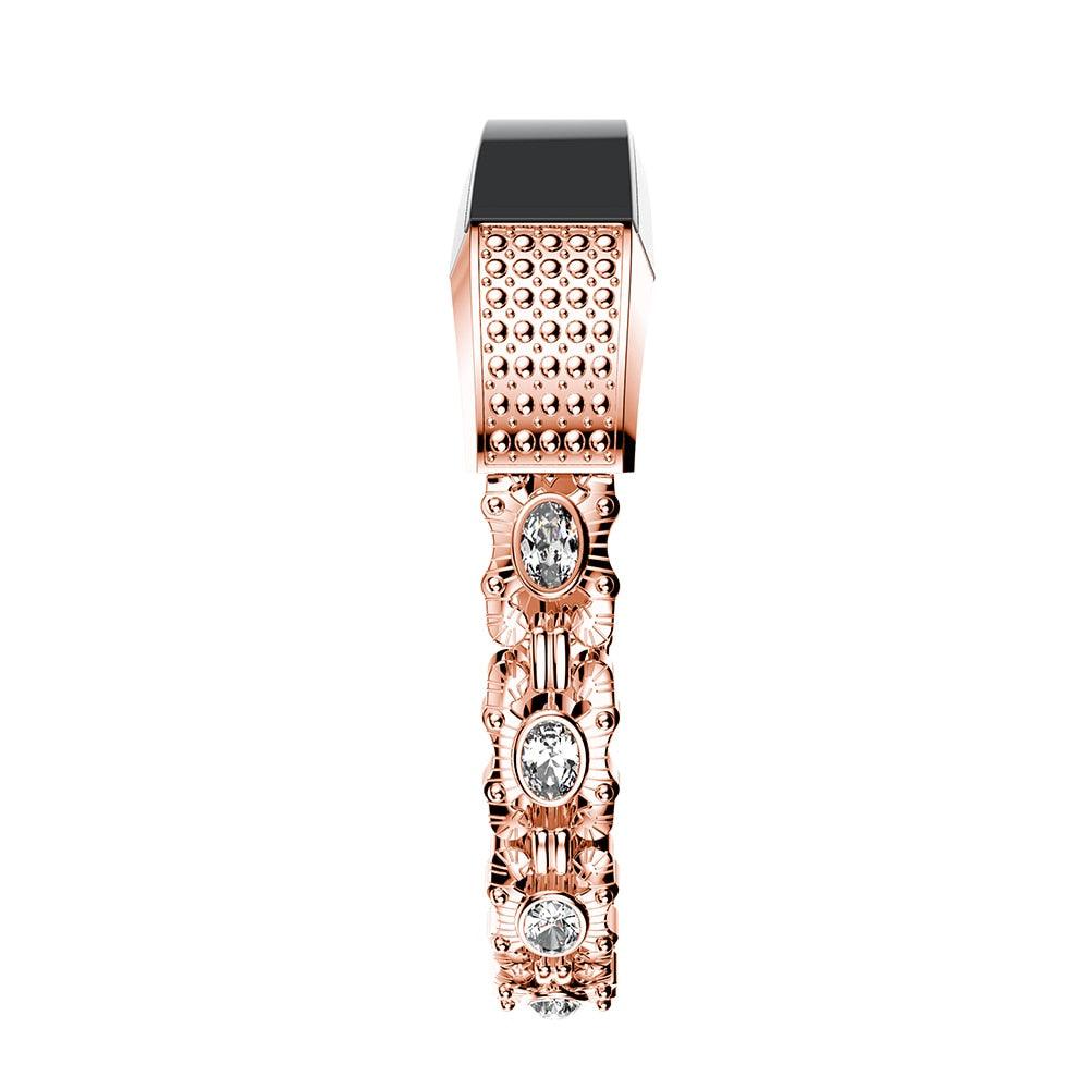 Rhinestone Stainless Steel Bracelet for Fitbit Alta / HR - watchband.direct