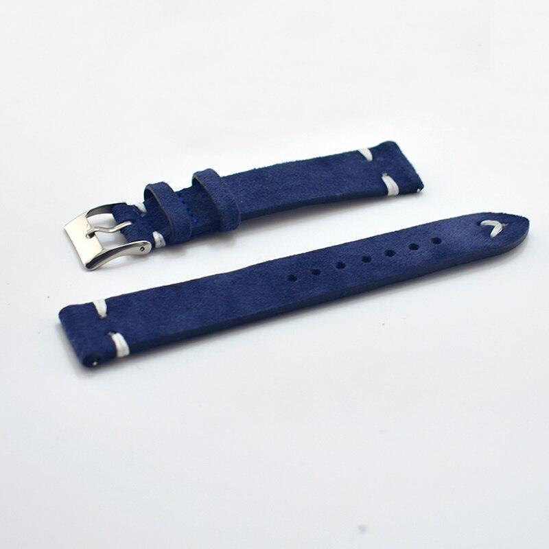 Soft Calf Genuine Suede Leather Watch Strap - watchband.direct