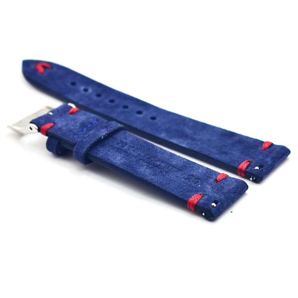 Soft Calf Genuine Suede Leather Watch Strap - watchband.direct