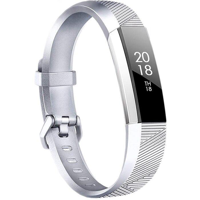 Fitbit alta best sale silver band