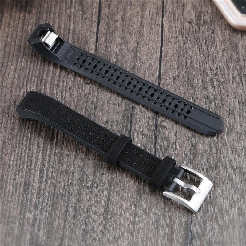Genuine Leather + TPU Strap for Fitbit Alta / HR - watchband.direct