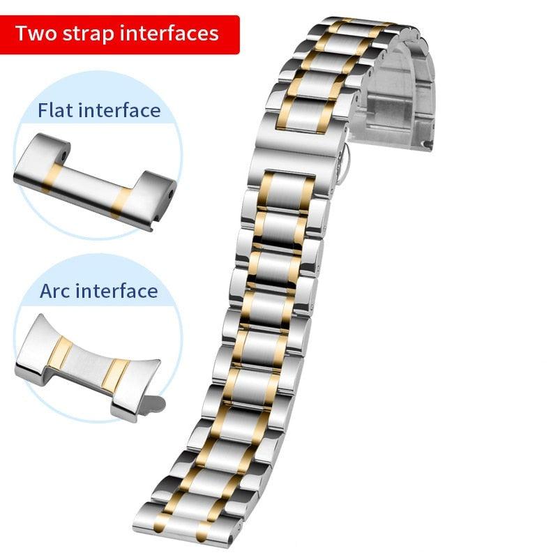 Stainless Steel Bracelet Watch Strap - watchband.direct