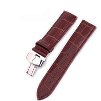 Thumbnail for Leather Watch Band with Butterfly Deployant Buckle - watchband.direct