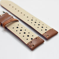 Thumbnail for Genuine Leather Rally Perforated Watch Strap with Quick Release - watchband.direct