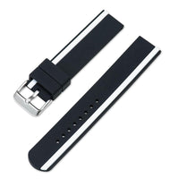 Thumbnail for Stripe Classic Silicon Rubber Band - watchband.direct
