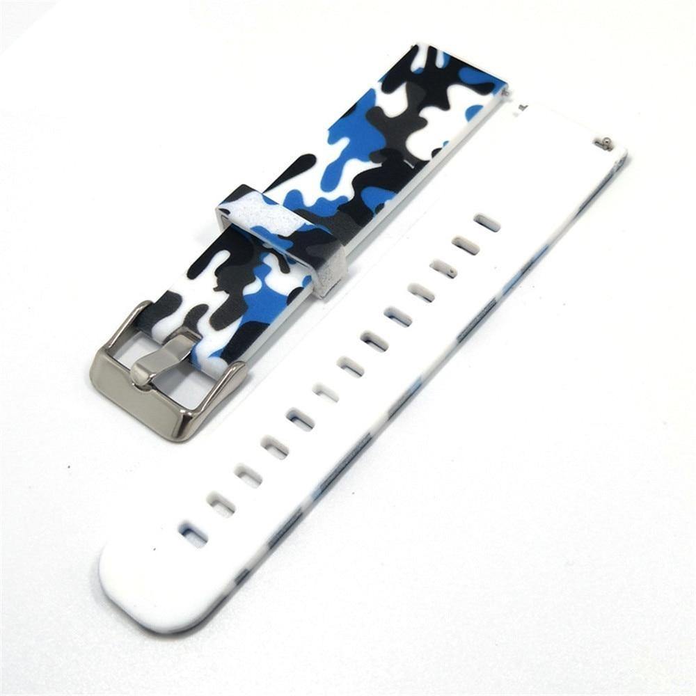 Camo Silicone Watchband with Quick Release Pin - watchband.direct