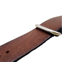 Thumbnail for Silver Buckle Leather Zulu Strap - watchband.direct