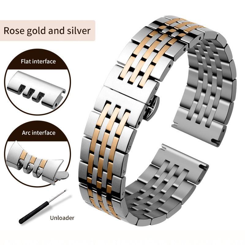 Stainless Steel Presidents Watchband - watchband.direct