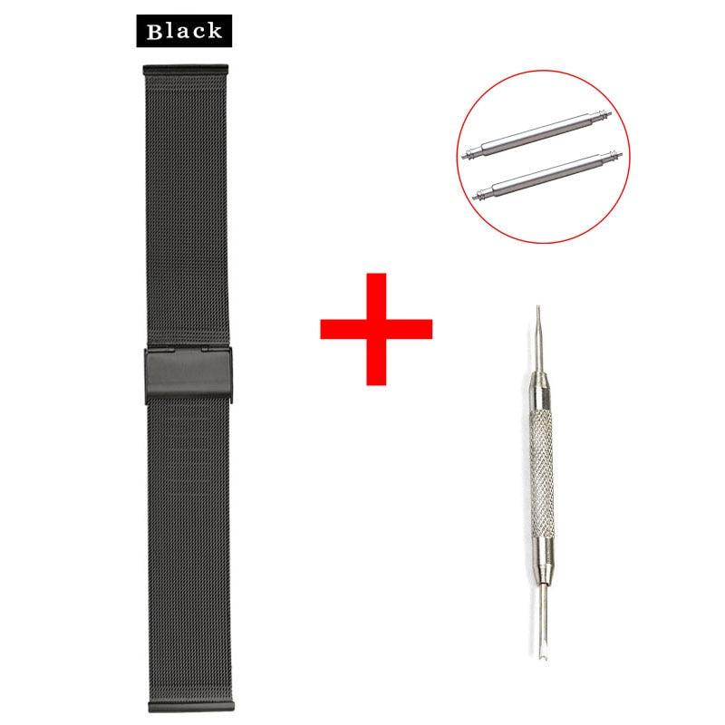 Stainless Steel Meshed Loop Strap - watchband.direct