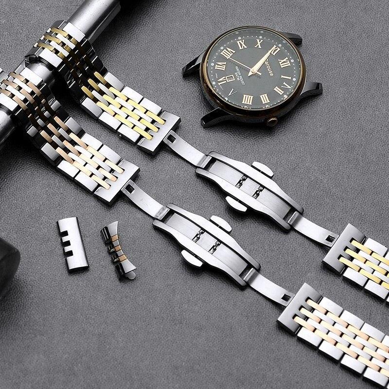 Stainless Steel Presidents Watchband - watchband.direct