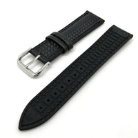 Thumbnail for Colored Border Silicone Carbon Watch Strap - watchband.direct