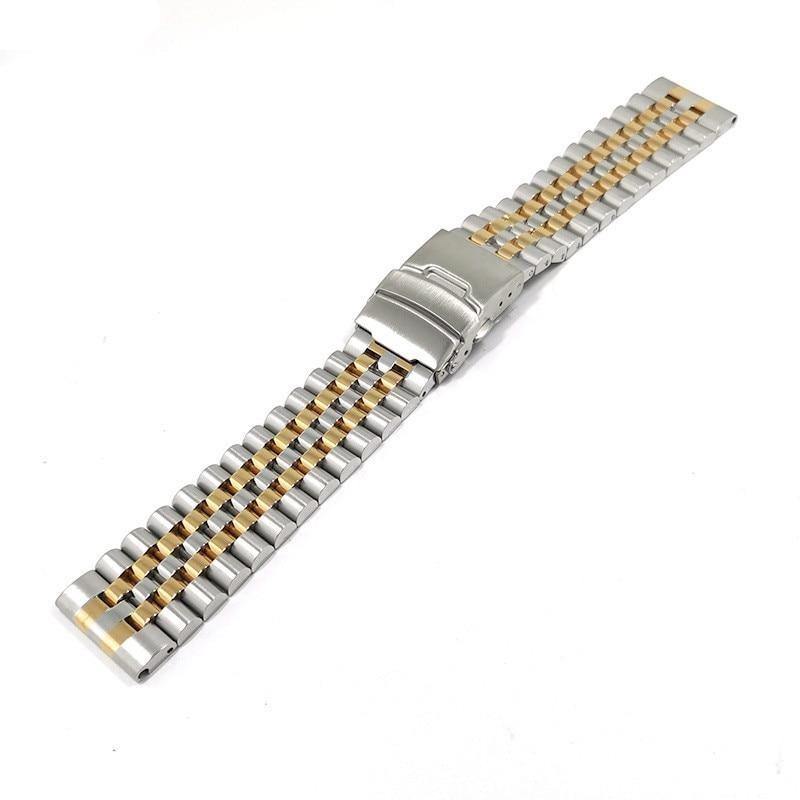 Solid Stainless Steel Strap with Folding Buckle - watchband.direct