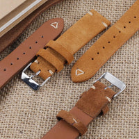 Thumbnail for Suede Leather Retro Watch Strap - watchband.direct