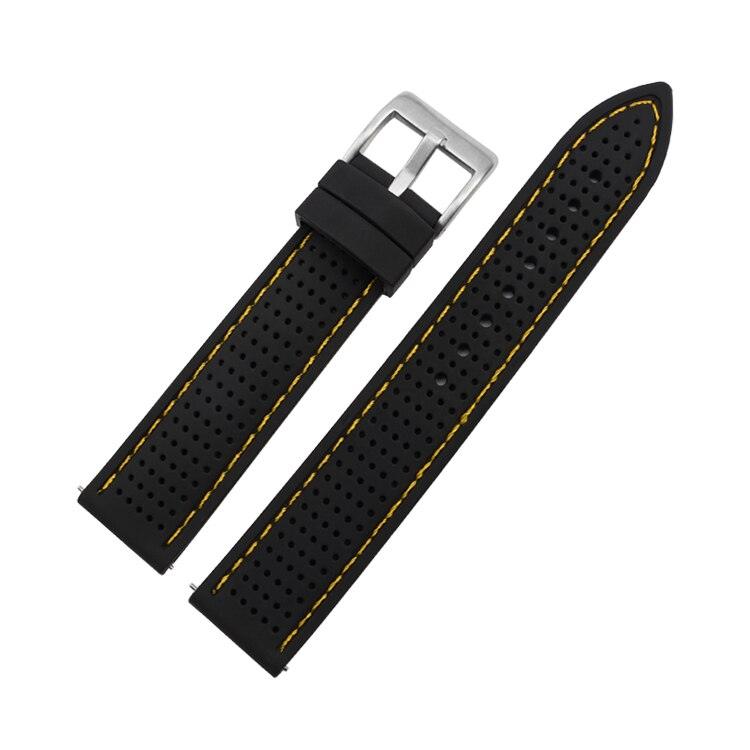 Breathable Silicone Watch Strap with Quick Release - watchband.direct