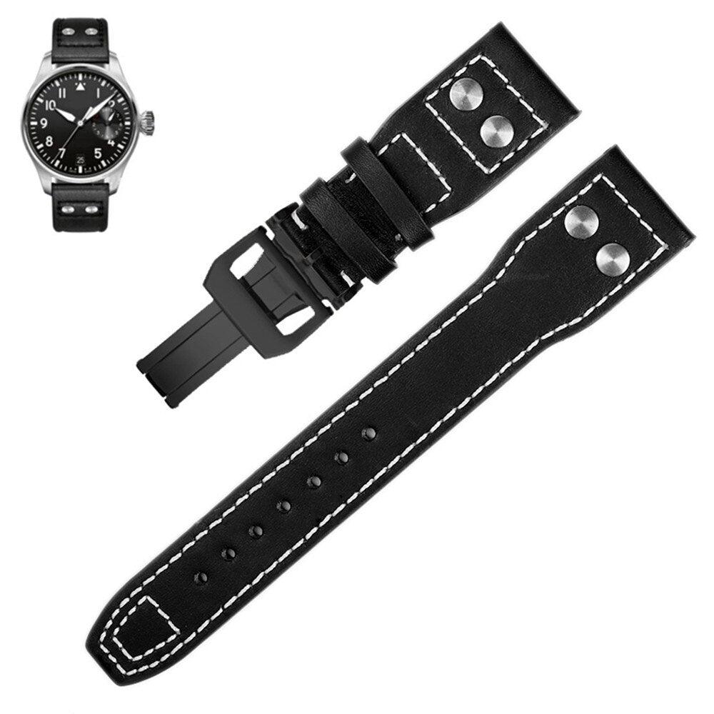 Calfskin Leather Watch Band for IWC - watchband.direct