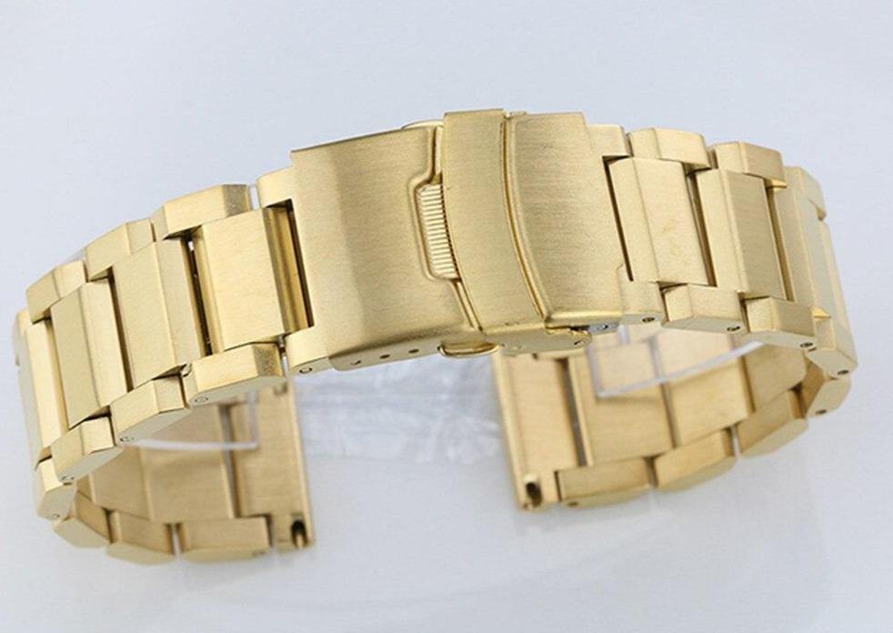 Three Pointer Folding Buckle Steel Bracelet - watchband.direct