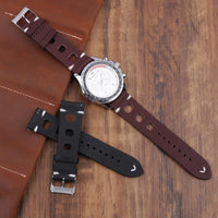 Thumbnail for Maranello Vintage Leather Rally Strap - watchband.direct
