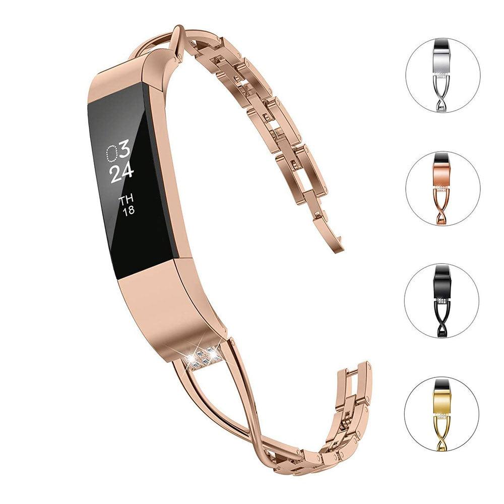 Stainless Steel Bling Strap for Fitbit Alta / Alta HR - watchband.direct