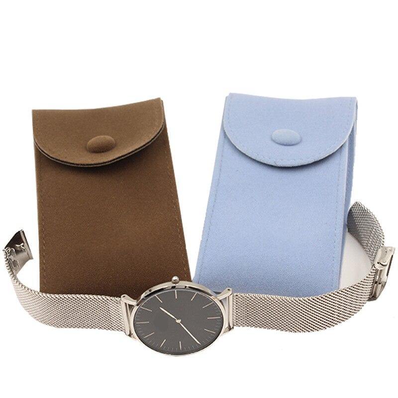 Suede Leather Watch Box Case - watchband.direct