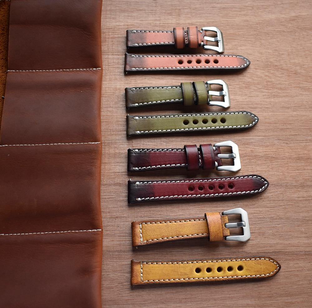Classic Faded Vintage Genuine Leather Watchband - watchband.direct