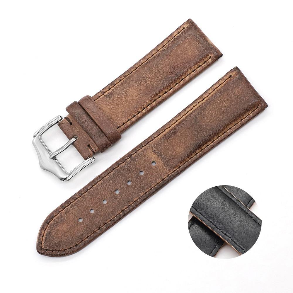 Classic Pebbled Leather Watch Band - watchband.direct
