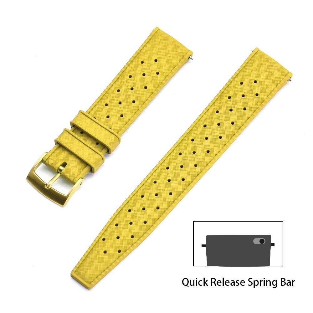 Premium-Grade Tropic Rubber Watch Strap with Quick-Release - watchband.direct