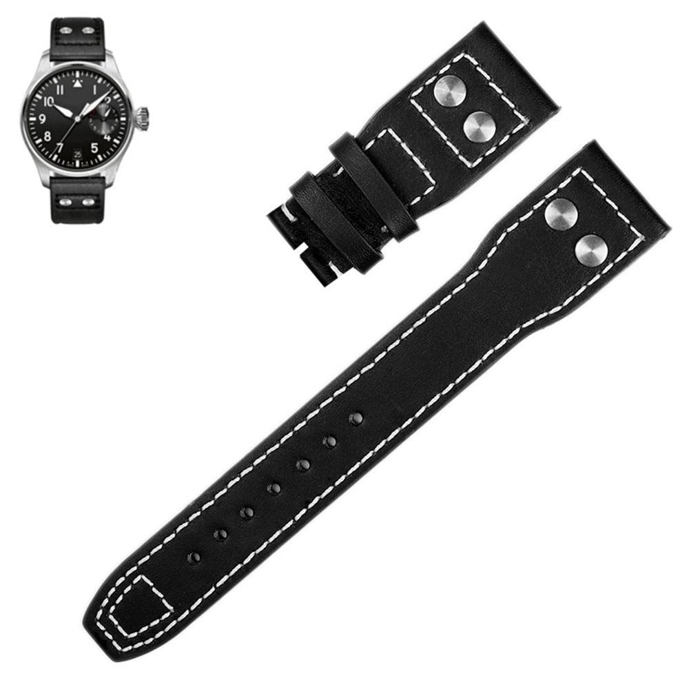 Calfskin Leather Watch Band for IWC - watchband.direct