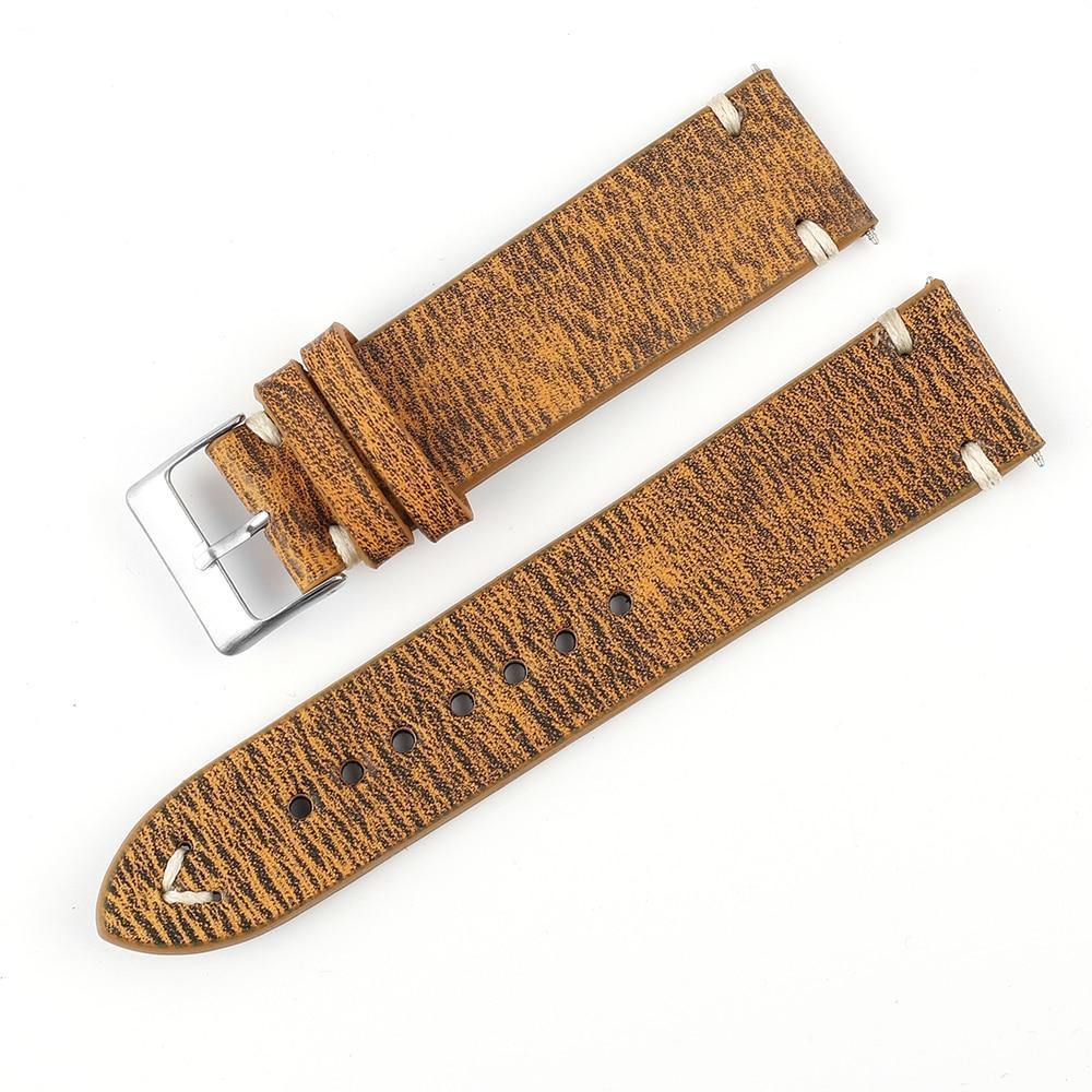 Vintage Faded Genuine Leather Watch Strap - watchband.direct