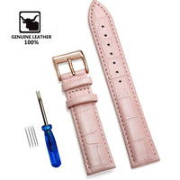 Thumbnail for Classic Aligator Print Leather Watchband - watchband.direct