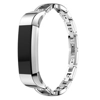Thumbnail for Stainless Steel Diamond Inlay Bracelet for Fitbit Alta / HR - watchband.direct