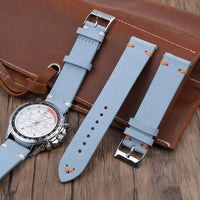 Thumbnail for High Quality Blue Suede Leather Strap - watchband.direct